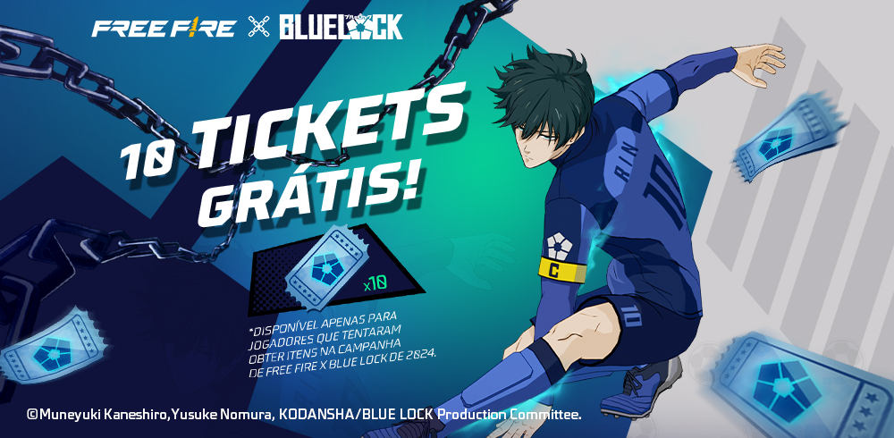 Parceria com Bluelock de volta em Julho no Free Fire 2