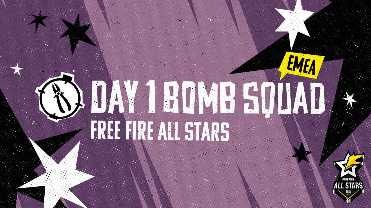 Free Fire All Stars EMEA 2021 - Day 1 Bomb Squad | Free Fire Esports