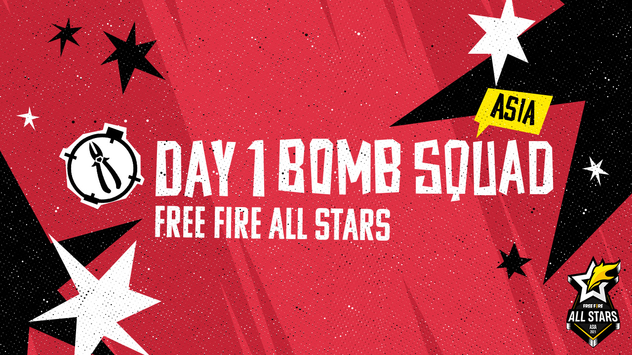 Free Fire All Stars Asia 2021 - Day 1 Bomb Squad | Free Fire Esports