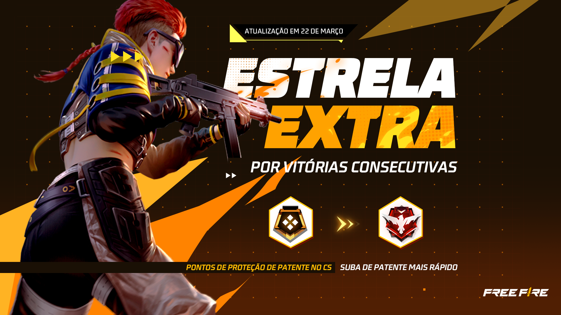 Contra Squad ranqueado Free Fire: entenda patentes e estrelas do