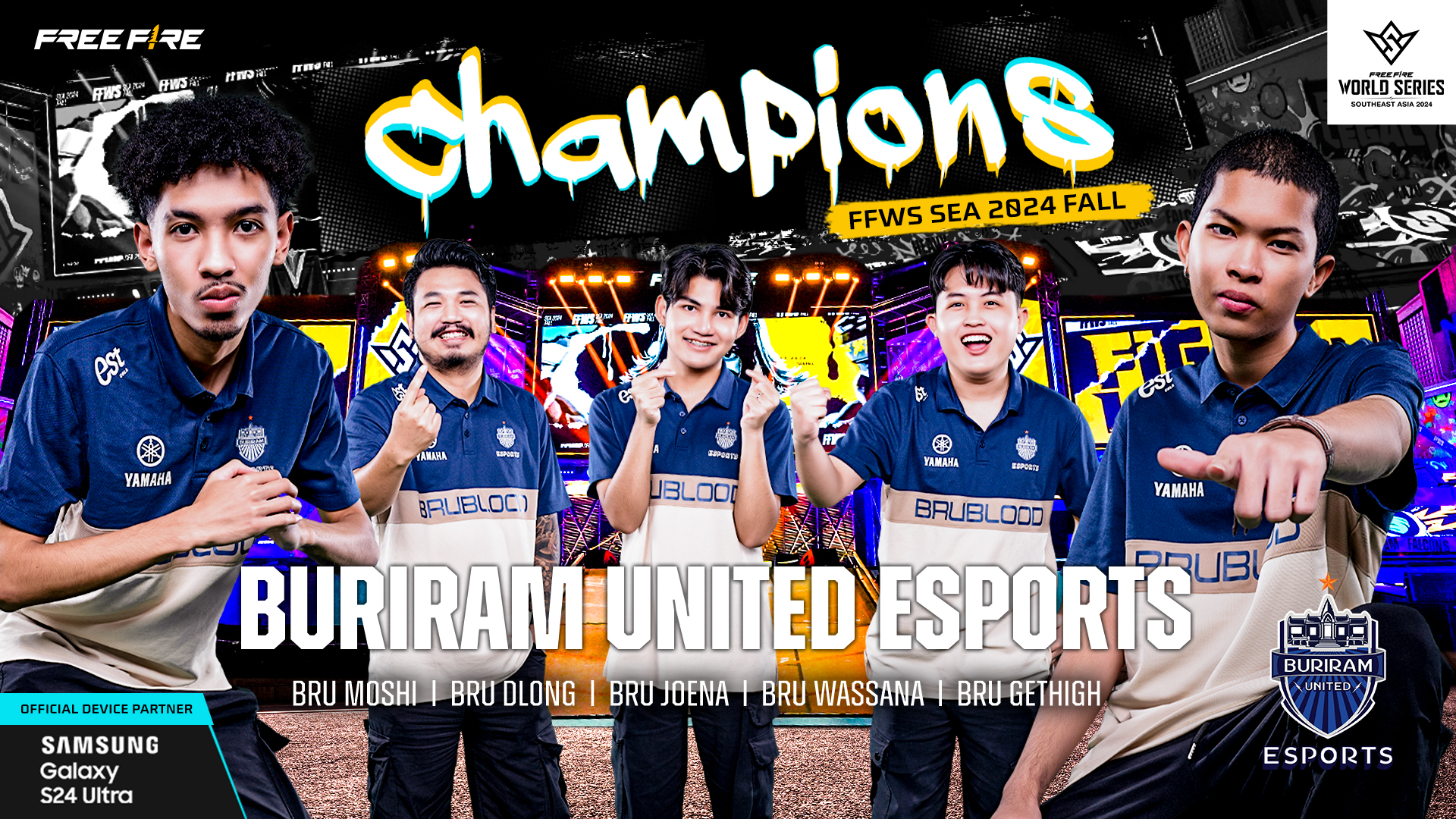 Buriram United Esports ผงาดคว้าแชมป์ Free Fire ระดับนานาชาติ