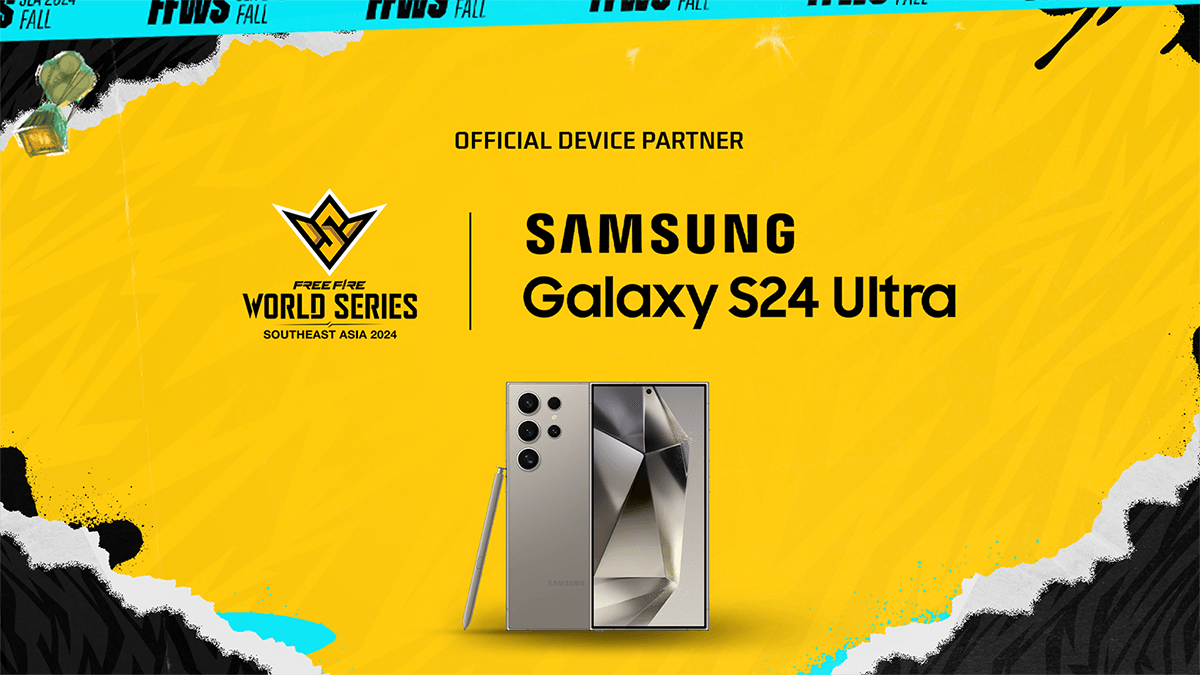 การีนา จับมือ ซัมซุง อิเลคโทรนิคส์ เปิดศึกการแข่งขัน Free Fire World Series เอเชียตะวันออกเฉียงใต้ (SEA) ใน 2 ฤดูกาลถัดไป ด้วย Samsung Galaxy S24 Ultra