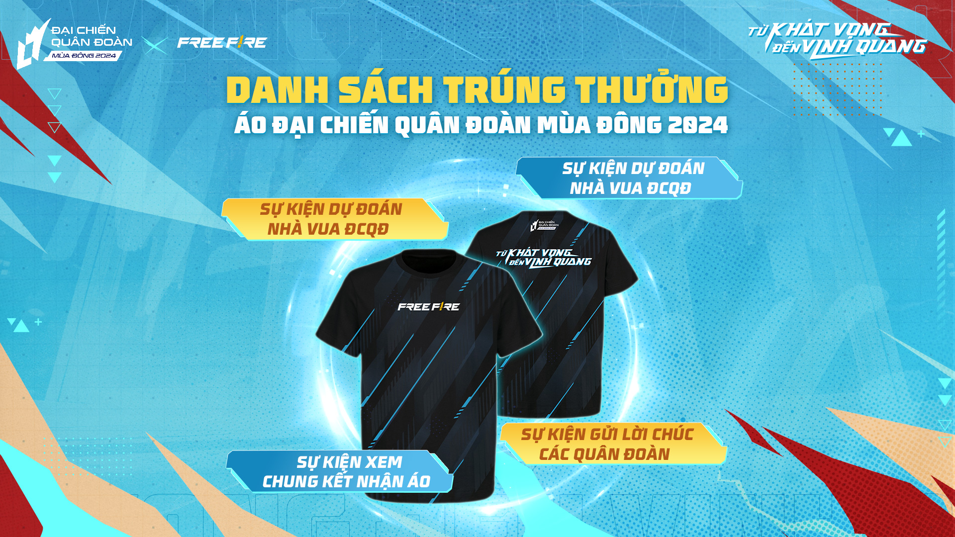 Danh sách trúng thưởng Áo ĐCQĐ Mùa Đông 2024