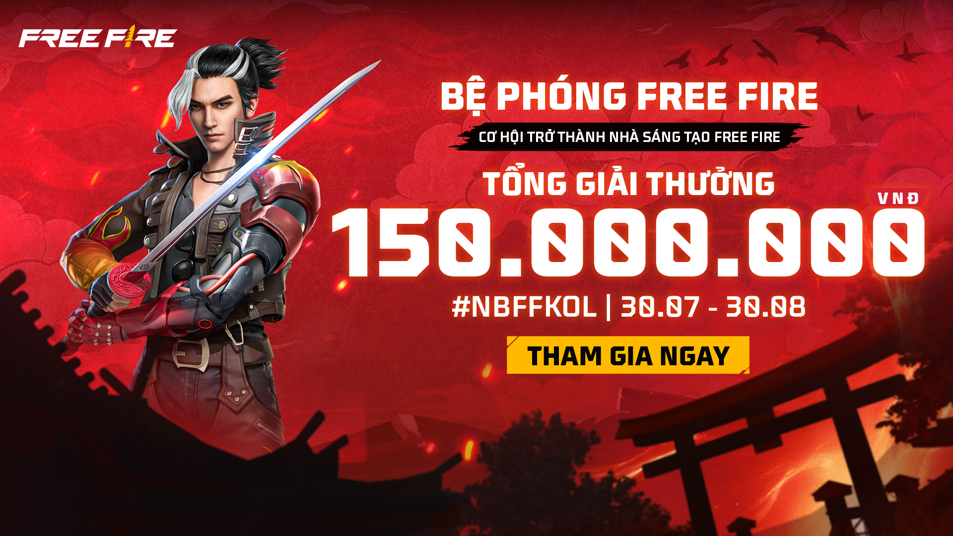 CUỘC THI MASS KOL x NB – KHƠI DẬY NỘI LỰC, BÙNG NỔ VIEW CÙNG FREE FIRE