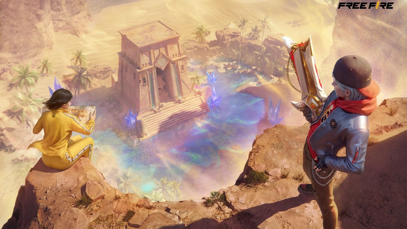 Free Fire convida os jogadores para uma misteriosa aventura no deserto em sua nova campanha “Tesouro Perdido”