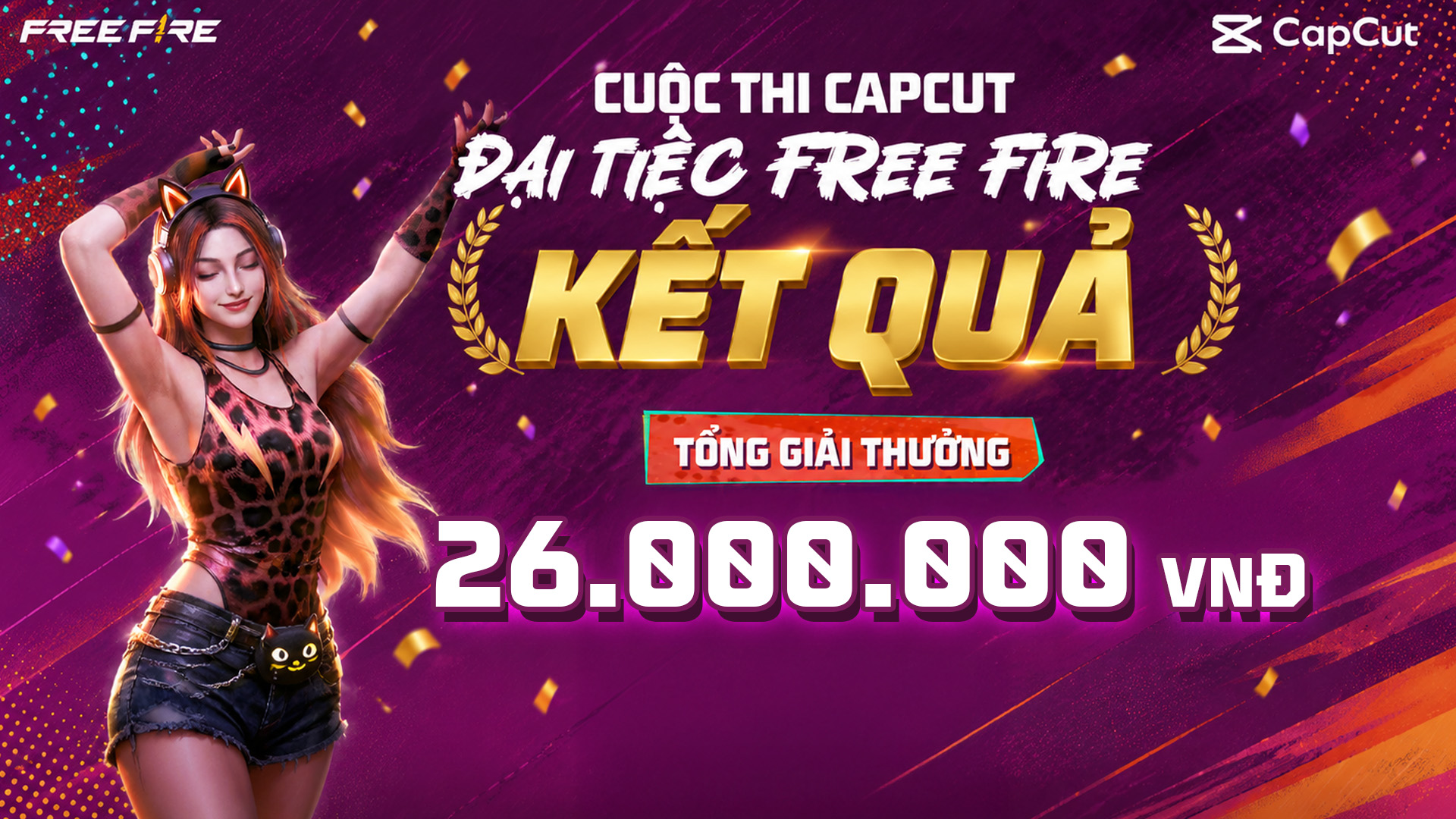 CUỘC THI SÁNG TẠO CAPCUT - ĐẠI TIỆC ÂM NHẠC FREE FIRE