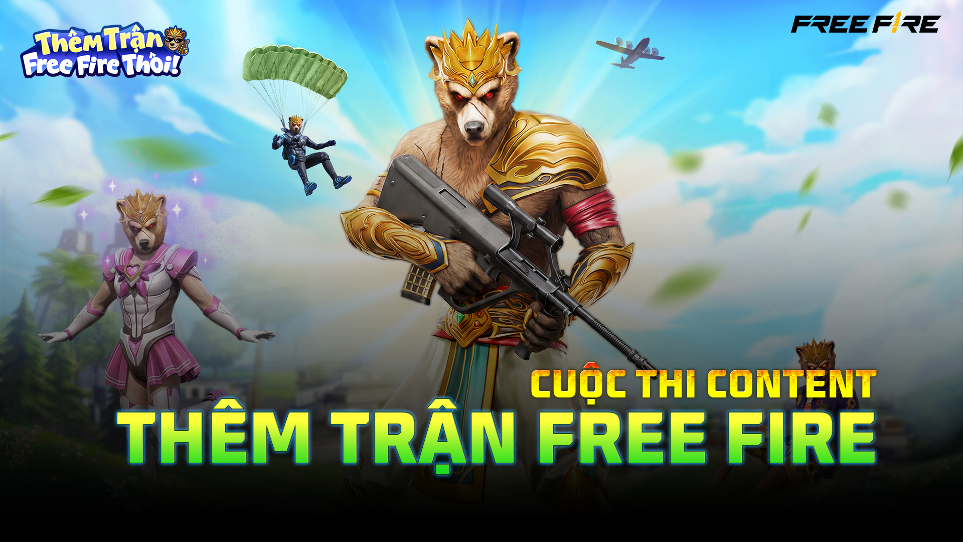 THÔNG BÁO CUỘC THI: NGHỈ LỄ RỒI, THÊM TRẬN FREE FIRE THÔI!