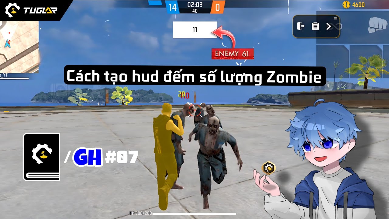Các tạo HUD đếm số lượng zombie